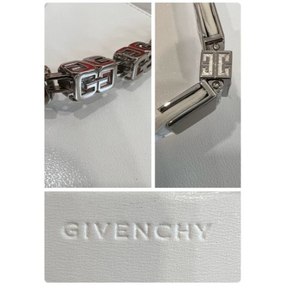 GIVENCHY Cut Out Mini Ivory White Box Calfskin Leather Shoulder Bag - Picture 11 of 12